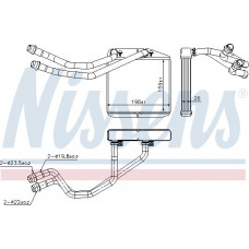 Warmtewisselaar. interieurverwarming Kachel ABARTH GRANDE PUNTO PUNTO PUNTO EVO ALFA ROMEO MITO CITROEN NEMO NEMO-MINIV FIAT GRANDE PUNTO (199_), Van, 10.2005 - 06.2013 Nissens 71163
