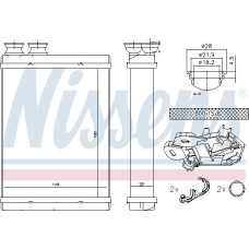 Wärmetauscher. Innenraumheizung Heizung passt. PEUGEOT 308 II 308 II-KOMBI 308-HATCHBACK 1.2-2.0D 09.13-06.21 PEUGEOT 308 SW II (LC_, LJ_, LR_, LX_, L4_), Touring, 03.2014 – Nissens 71167