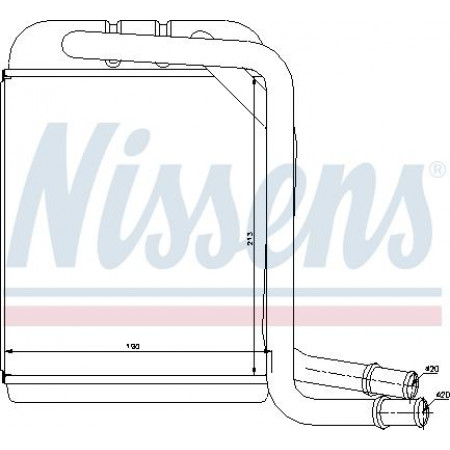 Wärmetauscher. Innenraumheizung Heizung VW CALIFORNIA T5 CAMPER CALIFORNIA T6 CAMPER MULTIVAN T5 MULTIVAN T6 SHARAN VW TRANSPORTER V (7HB, 7HJ, 7EB, 7EJ, 7EF, 7EG, 7HF, 7EC), Bus, 04.2003 - 08.2015 Nissens 73976