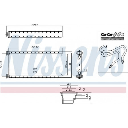 Warmtewisselaar. interieurverwarming Verwarming LAND ROVER DISCOVERY III RANGE ROVER SPORT I 2.7D-4.4 07.04-03.13 LAND ROVER DISCOVERY III (L319), Crossover, 07.2004 - 09.2009 Nissens 73002