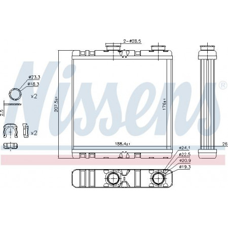 Wärmetauscher. Innenraumheizung Heizung RENAULT LAGUNA LAGUNA III 1.5D-3.5 10.07-12.15 RENAULT LAGUNA III (BT0/1), Schrägheck, 10.2007 - 12.2015 Nissens 73342