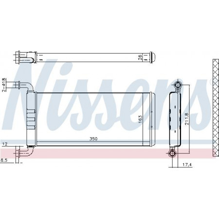 Wärmetauscher. Innenraumheizung Heizung passt. MERCEDES SPRINTER 35-T B906 SPRINTER 3-T B906 SPRINTER 46-T B906 SPRINTER 5 MERCEDES-BENZ SPRINTER 5-t (906), Van, 06.2006 – Nissens 72041