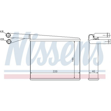 Wärmetauscher. Innenraumheizung Heizung MERCEDES SPRINTER 2-T B901 B902 SPRINTER 3-T B903 SPRINTER 4-T B904 SPRINTE MERCEDES-BENZ SPRINTER 4-t (904), Van, 02.1995 - 05.2012 Nissens 72043