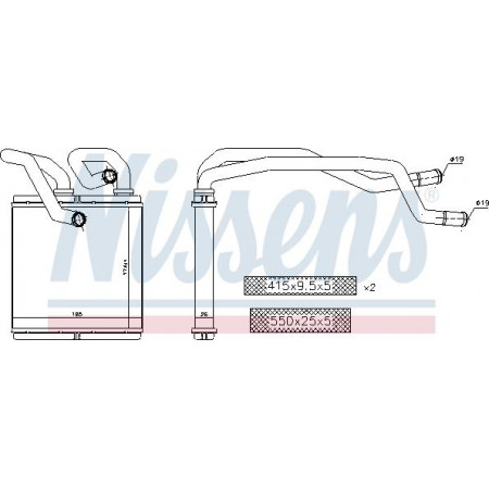 Wärmetauscher. Innenraumheizung Heizung NISSAN QASHQAI I X-TRAIL II 1.5D-2.5 11.06-04.14 NISSAN
