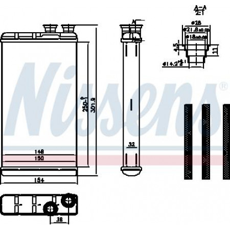 Warmtewisselaar. interieurverwarming Verwarming AUDI A4 ALLROAD B9 A4 B9 A5 A6 ALLROAD C8 A6 C8 A7 A8 D5 E-TRON Q5 Q7 Q8 BE AUDI A5/S5 II (F5A, F5F), Sportback, 06.2016 - Nissens 727210