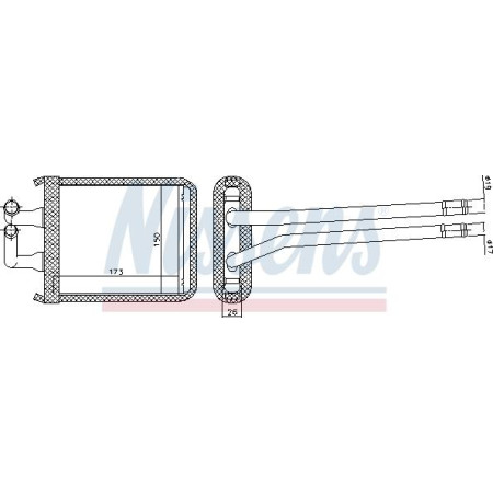 Warmtewisselaar. interieurverwarming Verwarming KIA PICANTO I 1.0-1.1-1.1D 04.04-09.11 KIA PICANTO (SA), Hatchback, 04.2004 - Nissens 77539
