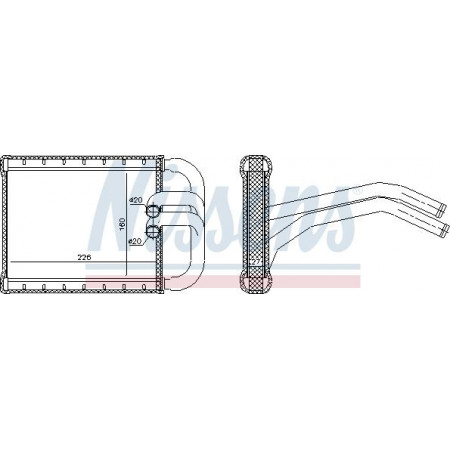 Wärmetauscher. Innenraumheizung Heizung KIA CARENS IV 1.6-1.7D-2.0 03.13- KIA CARENS IV (RP), Dubita, 03.2013 - Nissens 77535