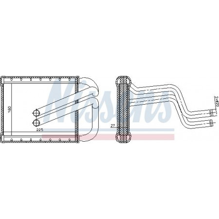 Wärmetauscher. Innenraumheizung Heizung KIA CARENS IV 1.6-1.7D-2.0 03.13- KIA CARENS IV (RP), Dubita, 03.2013 - Nissens 77536