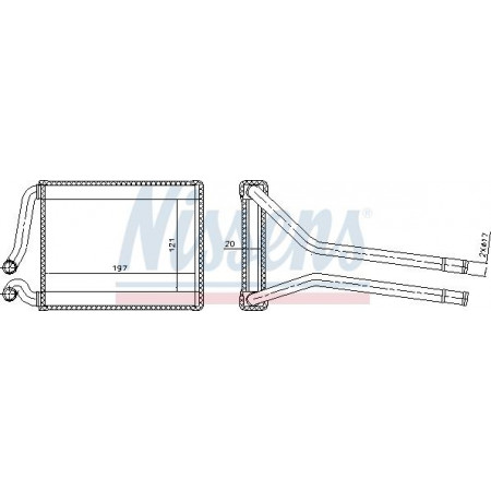 Wärmetauscher. Innenraumheizung Heizung KIA PICANTO I 1.0-1.1LPG 04.04-09.11 KIA PICANTO (SA), Schrägheck, 04.2004 - Nissens 77537