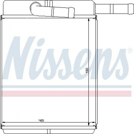 Warmtewisselaar. verwarming passagiersruimte verwarmingssystemen Kia Carnival 01 - 2.9 CRDi Diesel Aut. A - C - - P - C KIA CARNIVAL II (GQ), Van, 01.1999 - 09.2007 Nissens 77522