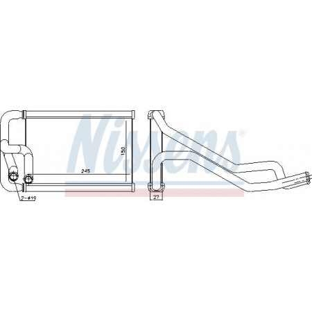 Warmtewisselaar. interieurverwarming Verwarming HYUNDAI IX55 3.0D-3.8 01.07- HYUNDAI ix55 (EN), Crossover, 09.2006 - Nissens 77656