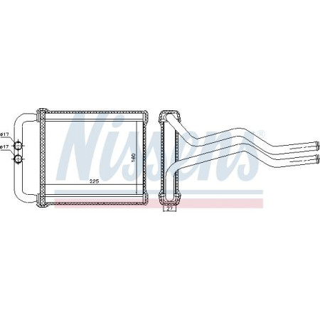 Trocador de calor. aquecimento interior Aquecedor HYUNDAI SANTA FE II 2.0D-2.2D-2.7 03.06-12.12 HYUNDAI SANTA FE II (CM), Crossover, 10.2005 - 03.2015 Nissens 77657