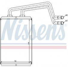 Échangeur de chaleur. chauffage intérieur Hyundai Elantra Chauffage CDRi III 2.0 Diesel Auto. A - C - - P - C HYUNDAI ELANTRA (XD), Berline, 03.2000 - 09.2006 Nissens 77612