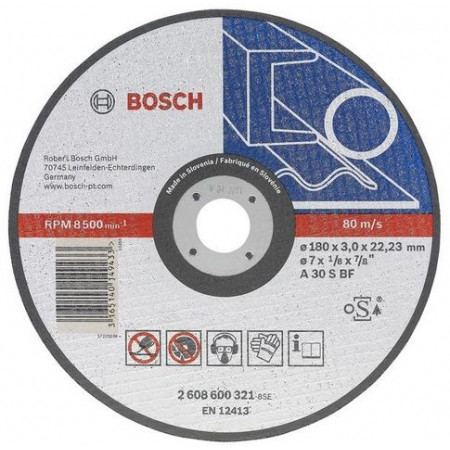 Schuurschijfsteun, multifunctionele slijpmachine Bosch-mes voor het snijden van staal mm 230x3 BOSCH 2 608 600 324
