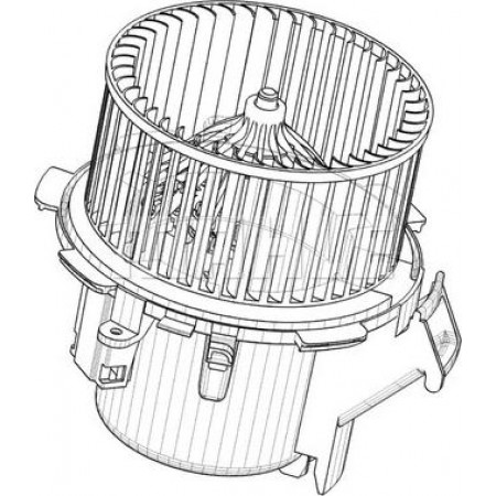 Termoventilador habitáculo OPEL MOVANO (X70), Furgón, 01.1999 - MAHLE AB 41 000P