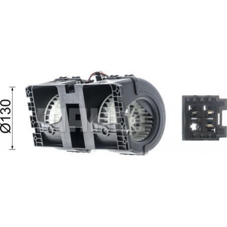 Fan. passagiersruimte Luchtblazer 24V MAN TGA TGL I TGM I TGS I TGX I ​​​​04.00- MAN TGX (L.2007.46.001), 06.2006 - MAHLE AB 38 000P