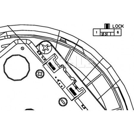 Termoventilatore abitacolo FORD FOCUS C-MAX (DM2), Dubita, 10.2003 - 03.2007 MAHLE AB 262 000P