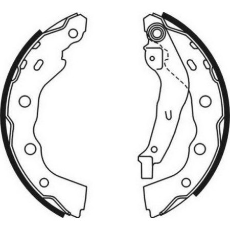ABE C05059ABE - Brake Shoe Set pentru MITSUBISHI L400 Van (1994–2007)