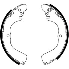 ABE C05064ABE - Juego de zapatas de frenos pentru MITSUBISHI LANCER VII (2000–2013)