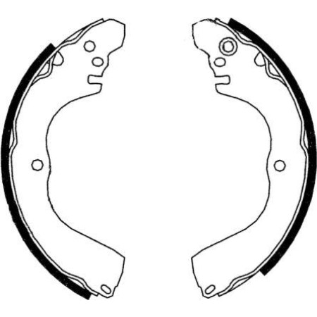 ABE C05064ABE - Brake Shoe Set pentru MITSUBISHI LANCER VII (2000–2013)