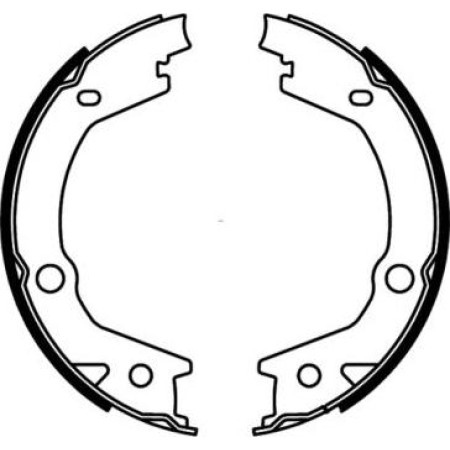 ABE C00527ABE - Brake Shoe Set, parking brake pentru SSANGYONG RODIUS II (2013–prezent)