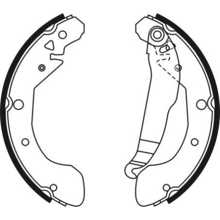ABE C00009ABE - Brake Shoe Set pentru CHEVROLET REZZO MPV (2005–prezent)
