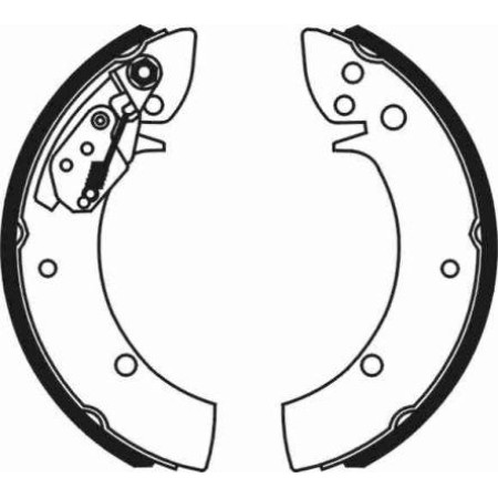 ABE C00016ABE - Brake Shoe Set pentru DAEWOO LUBLIN II Platform/Chassis (1997–prezent)
