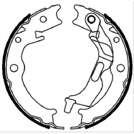ABE C00011ABE - Brake Shoe Set, parking brake pentru DAEWOO EVANDA (2002–prezent)