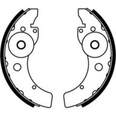 ABE C00100ABE - Kit ganasce freno pentru AIXAM A.721 (2005–prezent)