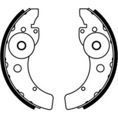 ABE C00100ABE - Brake Shoe Set pentru AIXAM A.721 (2005–prezent)
