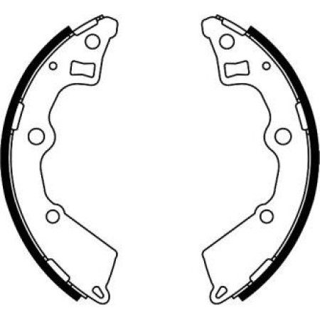 ABE C00321ABE - Brake Shoe Set pentru KIA PICANTO I (2004–2012)