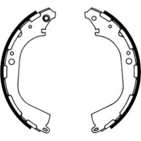ABE C01045ABE - Brake Shoe Set pentru NISSAN NP300 NAVARA (2004–prezent)