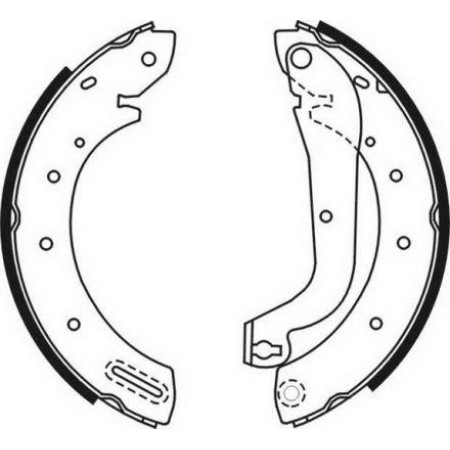 ABE C01046ABE - Brake Shoe Set pentru NISSAN TERRANO II (1992–2007)