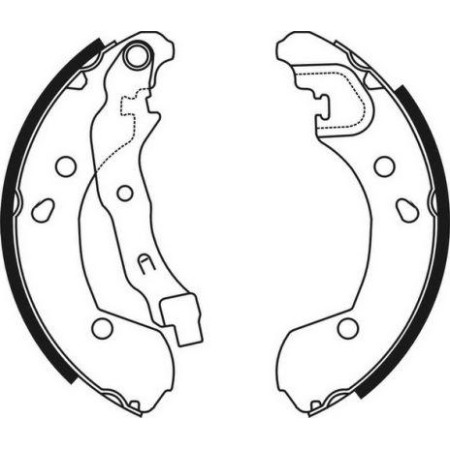 ABE C01056ABE - Brake Shoe Set pentru RENAULT MODUS / GRAND MODUS (2004–prezent)