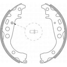 ABE C02059ABE - Jeu de mâchoires de frein pentru TOYOTA PRIUS Liftback (2003–2009)