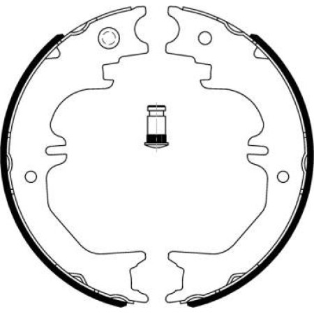 ABE C02082ABE - Brake Shoe Set, parking brake pentru TOYOTA LAND CRUISER Hardtop (1984–2001)