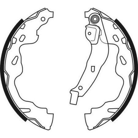 ABE C02074ABE - Brake Shoe Set pentru TOYOTA IST (2002–2007)