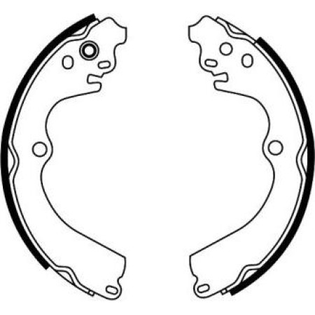 ABE C07009ABE - Brake Shoe Set pentru SUBARU LEGACY I Estate (1989–1994)