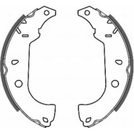 ABE C0F004ABE - Brake Shoe Set pentru FIAT FIORINO Box Body/MPV (1988–prezent)
