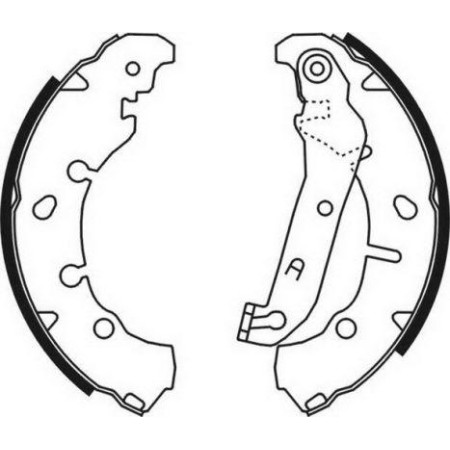 ABE C0G046ABE - Brake Shoe Set pentru MAZDA 2 (2003–2007)