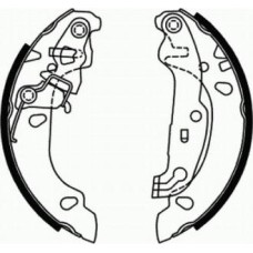 ABE C0G052ABE - Juego de zapatas de frenos pentru FORD KA Van (2002–2005)