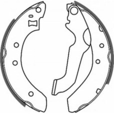 ABE C0G014ABE - Kit ganasce freno pentru FORD GRANADA (1972–1977)