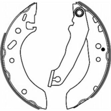 ABE C0G021ABE - Brake Shoe Set pentru FORD ESCORT V (1990–1996)