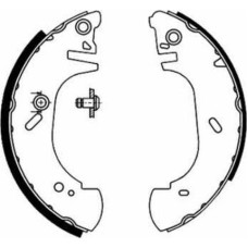 ABE C0G022ABE - Bremsbackensatz pentru FORD TRANSIT Platform/Chassis (1985–2000)