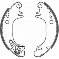 ABE C0P005ABE - Brake Shoe Set pentru PEUGEOT 106 I (1991–1996)