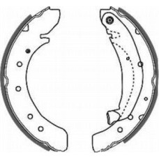 ABE C0P013ABE - Jeu de mâchoires de frein pentru FIAT SCUDO Platform/Chassis (2007–2016)