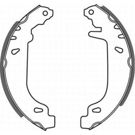 ABE C0R004ABE - Brake Shoe Set pentru RENAULT 19 II (1991–2001)