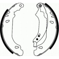 ABE C0R016ABE - Brake Shoe Set pentru FORD FIESTA VII Van (2018–prezent)