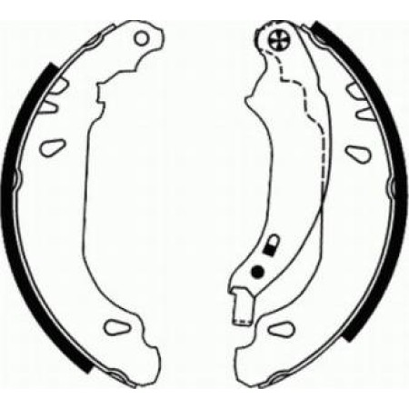 ABE C0R016ABE - Brake Shoe Set pentru SKODA FABIA III Praktik (2014–2022)