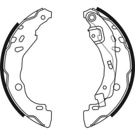 ABE C0R023ABE - Brake Shoe Set pentru NISSAN MICRA IV (2010–prezent)